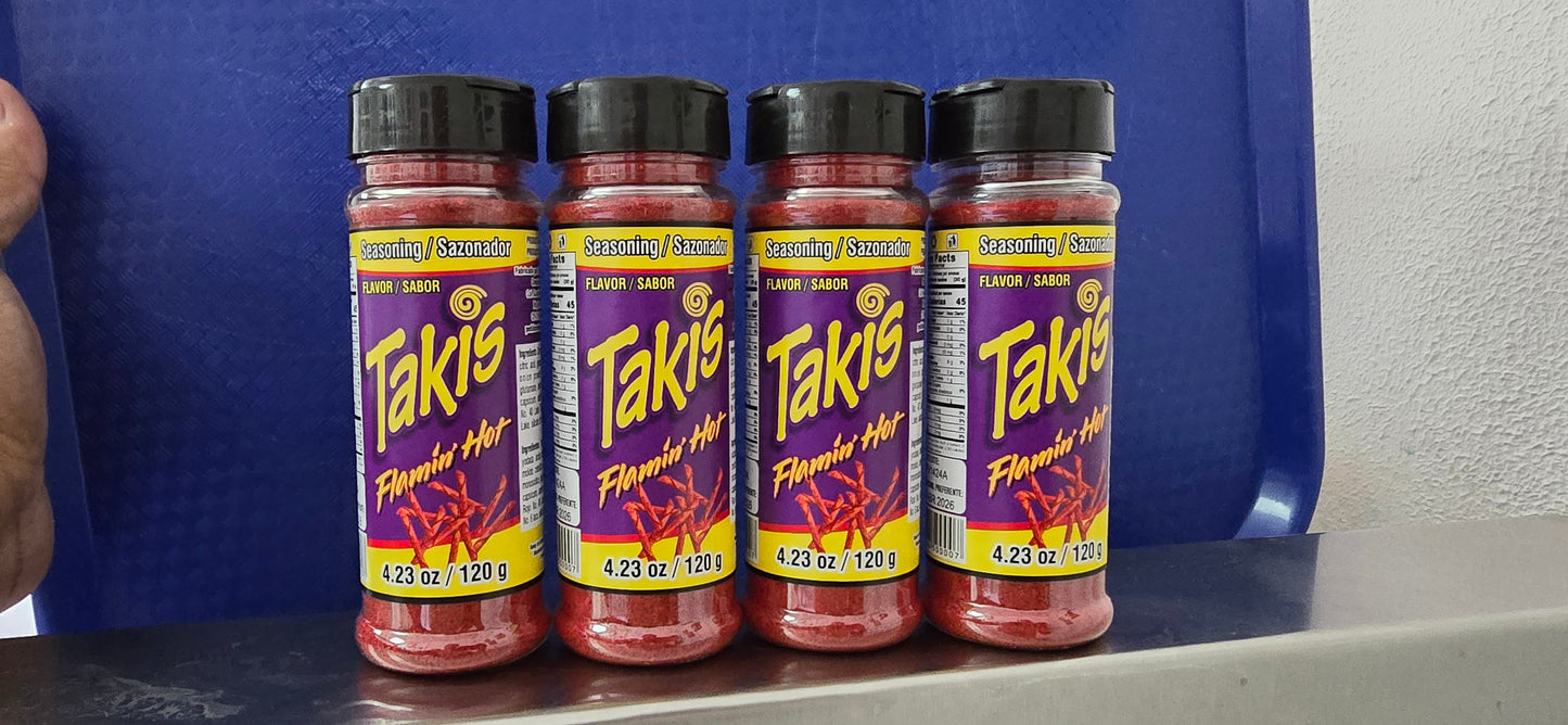 Takis Flaming Hot Seasoning 4.23oz size