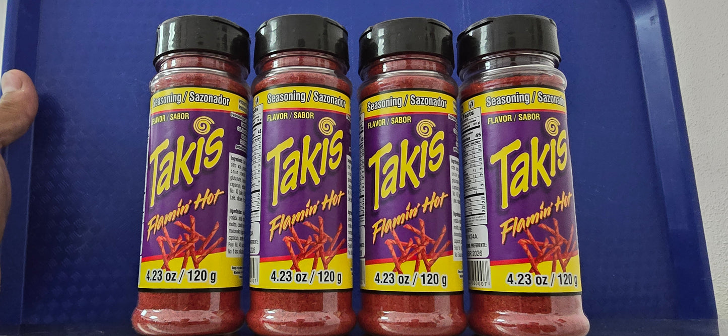Takis Flaming Hot Seasoning 4.23oz size