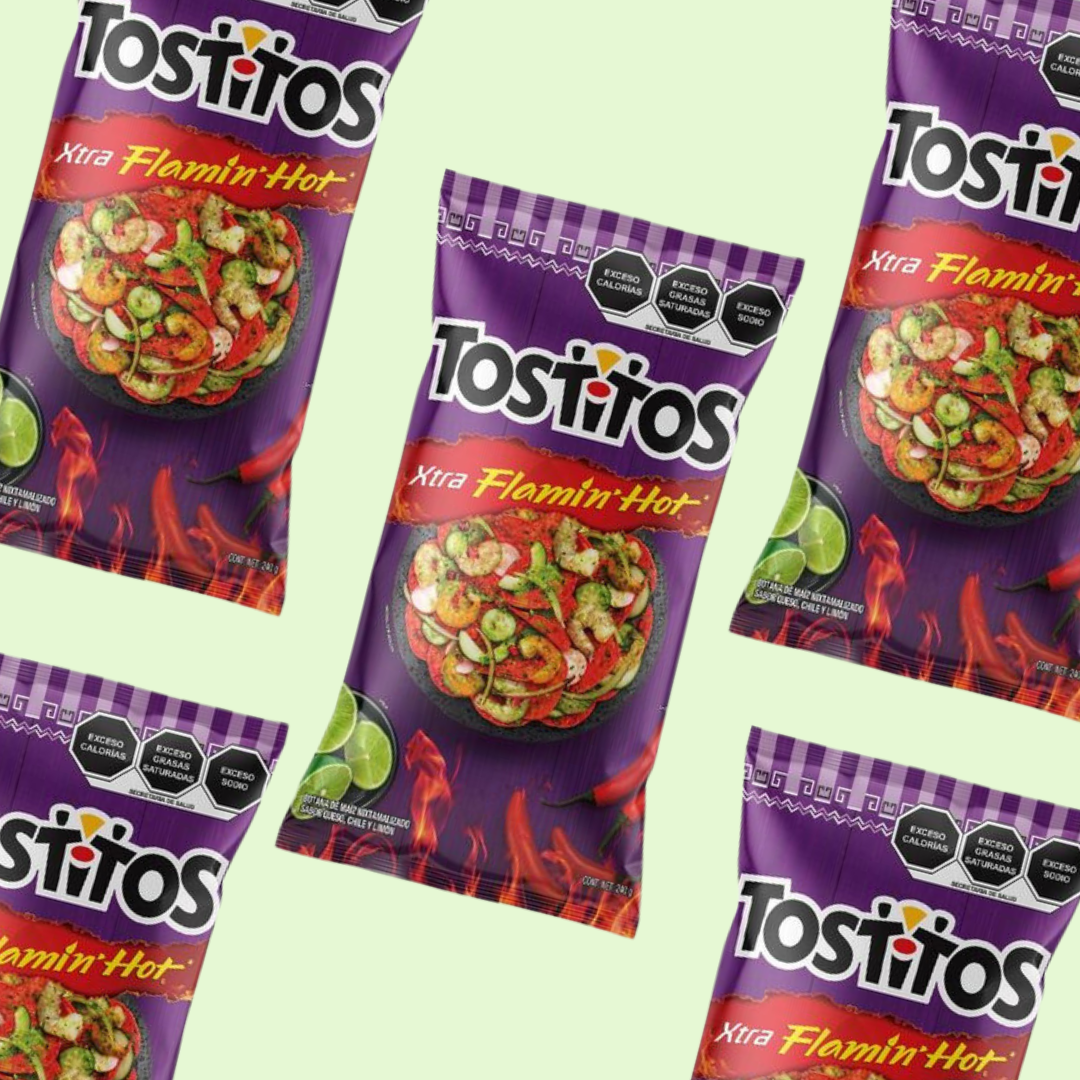 Nachos Sabritas Tostitos Xtra Flamin Hot 2 oz